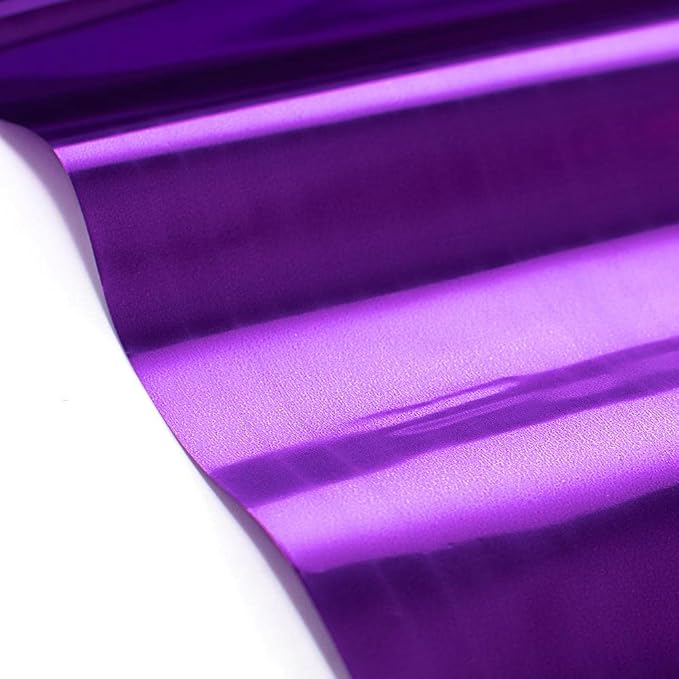 Anderson's Purple Shiny Metallic PVC Roll: 47" x 100' Flame-Resistant Event - Image 2