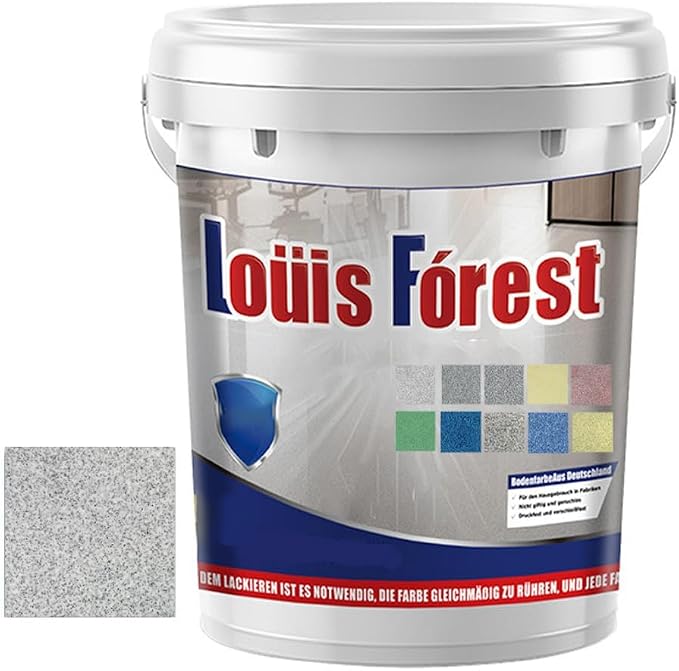 Louis Forest Epoxy Floor Paint, High-Gloss Marble Effect Epoxy Floor Coating by Unknown