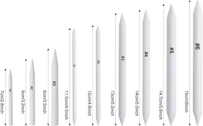 FEBSNOW 12 Pcs Blending Stump and Tortillions, Paper Art Blenders, Art Pencils - Image 2
