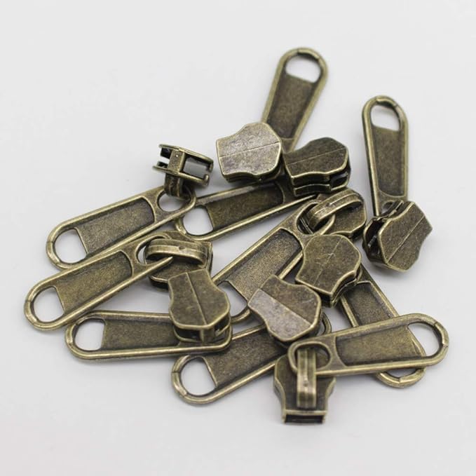 YaHoGa #5 Metal Zippers by The Yard Bulk 4 Yards + 10 pcs Sliders - Image 4
