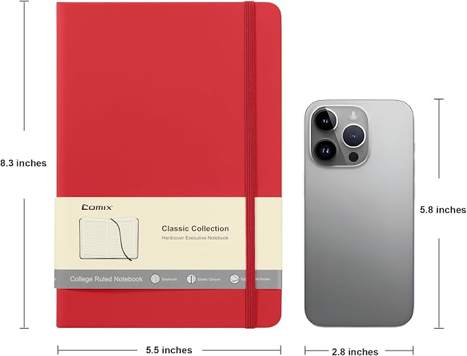 Comix Lined Journal Notebook for Women Men, Journaling Notebooks for Office - Image 2