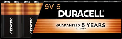 Duracell Coppertop 9V Battery, 9 Volt Battery by Duracell