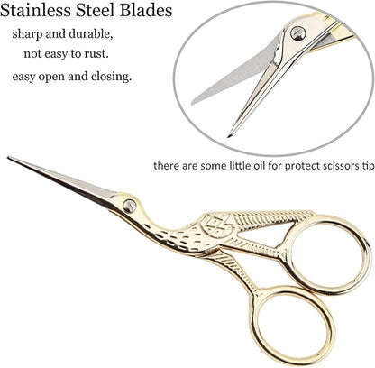 BIHRTC 4.5Inch Embroidery Scissors Sharp Tip Stainless Steel Little Scissors - Image 3