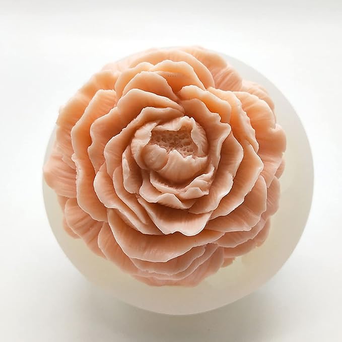 Peony Rose 3D Flower Resin Cake Mold - Image 2