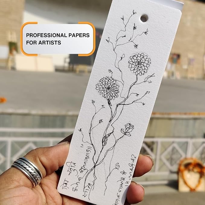 Artist Bookmark Sketchpad Combo – 300 GSM 100% Cotton & 320 GSM Cellulose Ivory - Image 5