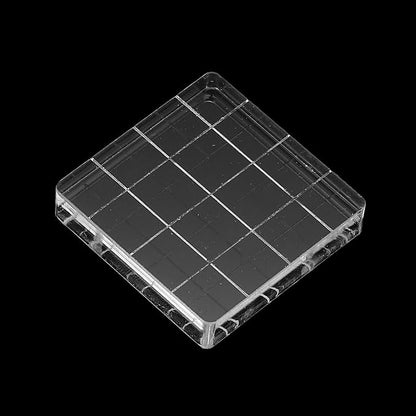 PATIKIL 1.6"x1.6" Acrylic Stamp Block - Image 5
