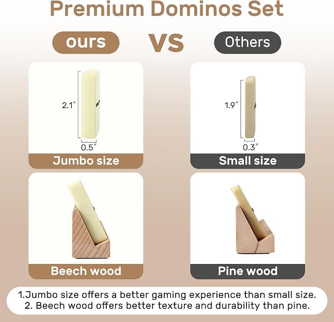 Jumbo Dominos Set for Adults - Image 3