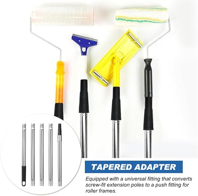 Extension Pole 71inch Adjustable Paint Rollers Brush Extension Pole 5 Pieces - Image 5