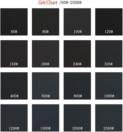 Sandpaper Sheets, 1000 Grit Dry Wet Sand Paper, 9 x 11 Inch, Silicon Carbide - Image 4