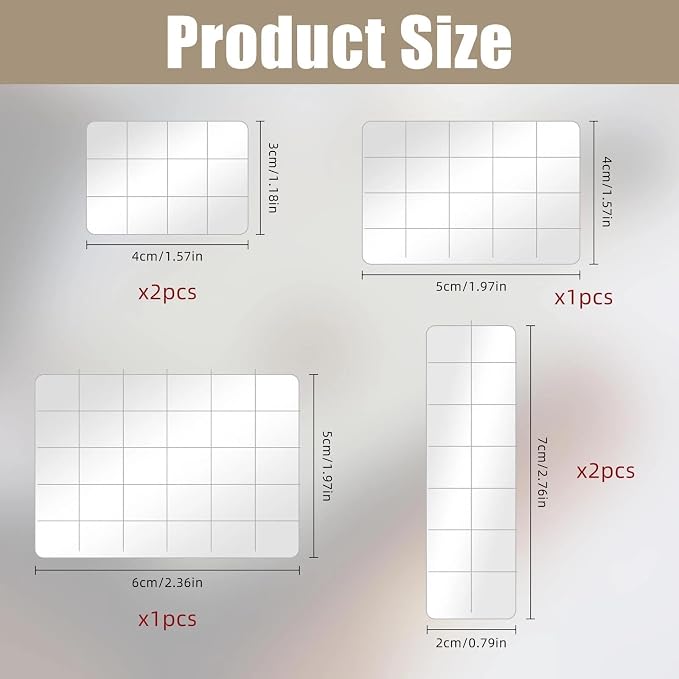 6Pcs Acrylic Stamping Block, Stamp Block Decorative Stamp Block - Image 2