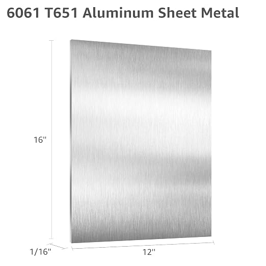 6061 T651 Aluminum Sheet Metal 12" x 16" x 1/16" Rectangle Metal Plate Covered - Image 2