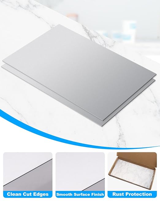4 Pcs 20 Gauge Sheet Metal Plates, Weldable Steel Sheet Metal - Image 3