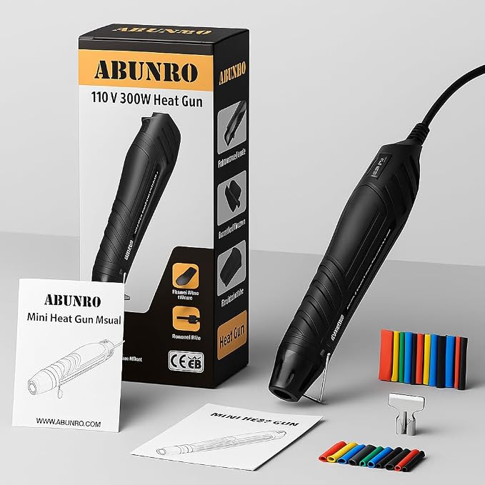 Mini Heat Gun, 300W Dual Temperature Hot Air Gun - Image 9