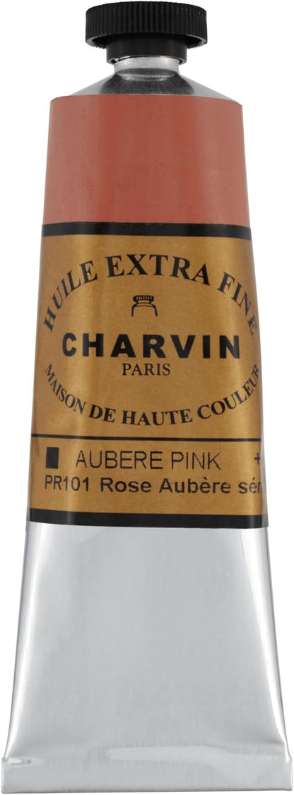 Charvin Extra Fine Oil Paint, Aubere Pink 60 mL - Image 2