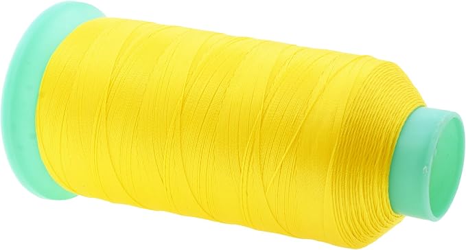 Mandala Crafts Bonded Nylon Thread Yellow Heavy Duty Sewing Threads - Image 2