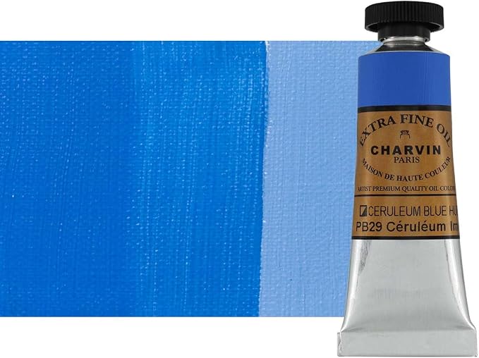 Charvin Extra Fine Oil Paint, Cerulean Blue Hue 20 mL by Unknown