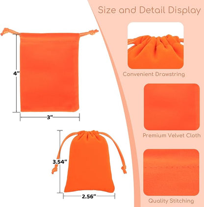 Velvet Drawstring Jewelry Bag, 3x4 Dice Bag, - Image 2