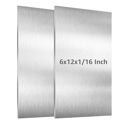 2 Pack 6061 T651 Aluminum Sheet Metal 6" x 12" x 1/16" Rectangle Metal Plate - Image 9