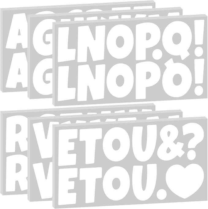 Bemeol 360 Pcs 30 Sheets Bulletin Board Letters 2.5 Inches Alphabet Stickers by Bemeol