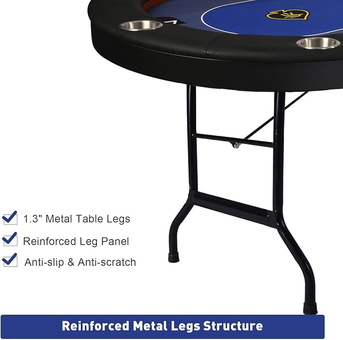 Upgrade Foldable Poker Table for 10 Players - Image 2