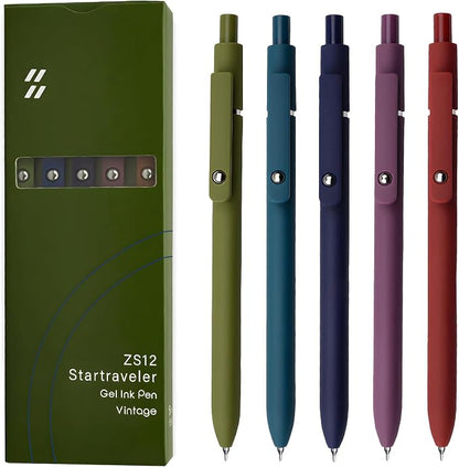 Gel Pens, High-End Series Metal Clip Retractable Pens by UIXJODO