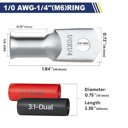 haisstronica 10pcs 1/0 AWG - Image 2