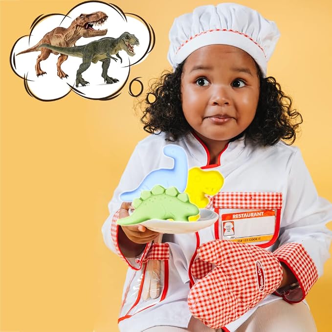 2 Pack Cute Dinosaur Silicone Molds 3D Dinosaur Themed Baking Mould Tray DIY - Image 5