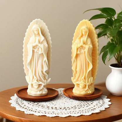 Virgin Mary Silicone Candle Molds, Religious 3D Virgin Mary Statue Molds - Image 3