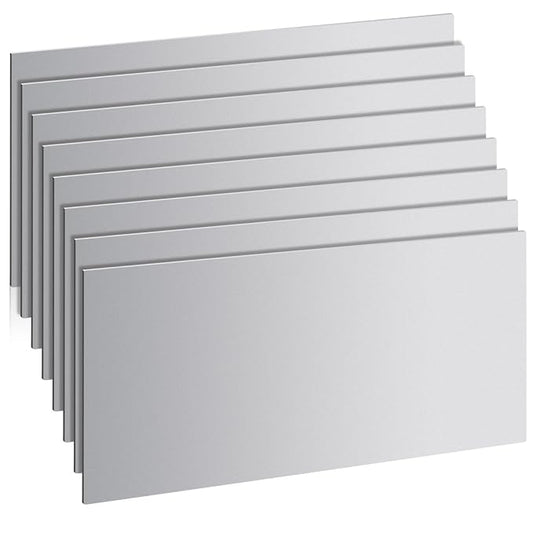 8 Pcs 20 Gauge Steel Sheet Metal 12" x 6" Cold Rolled Steel Plate Sheet Metal by WENHUALI