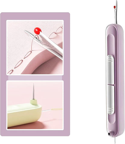Upgraded 2 in 1 Automatic Needle Threaders Seam Ripper, Quilting Supplies by Xuvrir