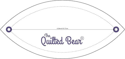 The Quilted Bear Leaf Quilting Templates – 8 Clear Non-Slip Acrylic Quilt - Image 7