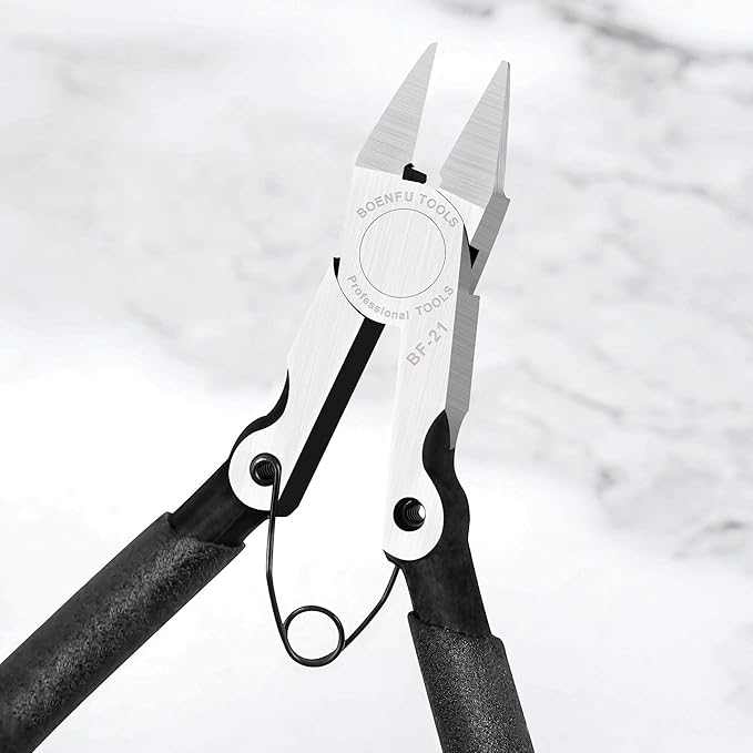 BOENFU 5 inch Precision Flush Cutters Multi-functional Wire Snips, Electronics - Image 5