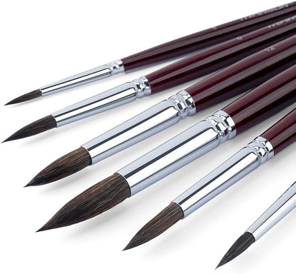 Transon Squirrel Hair Round Paint Brush Set - Image 6
