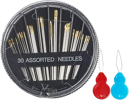 Eketirry Premium Hand Sewing Needles, 2 Pack 30-Count Assorted Needles by Eketirry