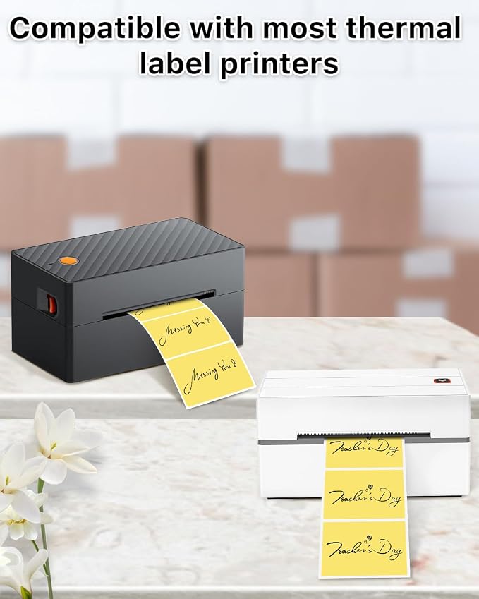 iEager 3" x 2" Thermal Labels, Rectangle Thermal Printer Stickers, - Image 5