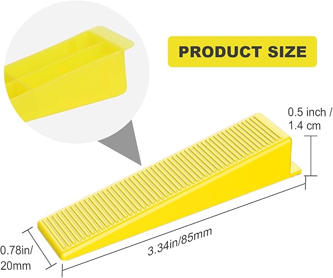 DGSL Tile Leveling System Tile Wedges, 1/32" Tile Spacers, Tile Leveling Clips - Image 2