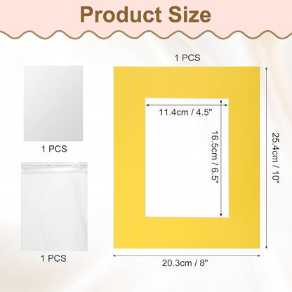 uxcell Picture Mats, 8 x 10 Mat Board Center - Image 2