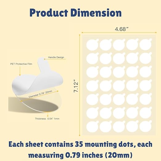 350 pcs Double Sided Sticky Dots –Easy to Peel Sticky Dots, and DIY Projects - Image 2
