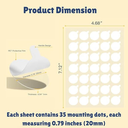 350 pcs Double Sided Sticky Dots –Easy to Peel Sticky Dots, and DIY Projects - Image 2