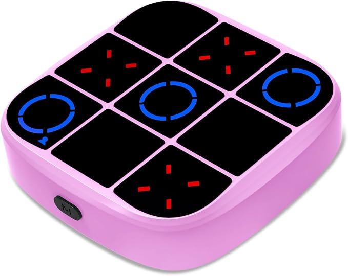 Tic-Tac-Toe Bolt Game, 4-in-1 Handheld Puzzle Games Console, Electronic by KOQQQ