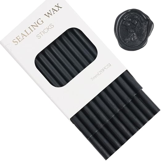 Wax Seal Sticks, ONWINPOR 20Pcs Black Waxing Sealing Stick - Image 3