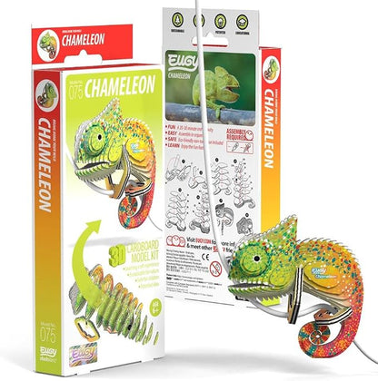 Eugy Chameleon 3D Puzzle, 31 Piece Eco-Friendly Educational Toy Puzzles - Image 3