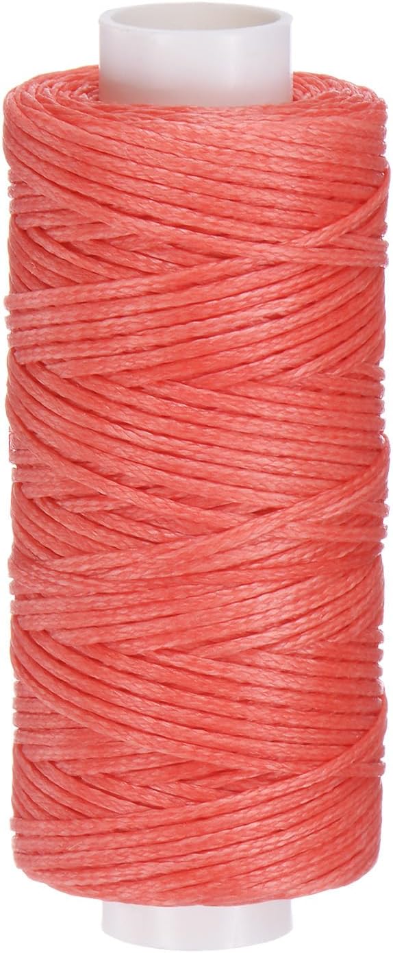 uxcell Leather Sewing Waxed Thread, 55 Yards / 50m 0.8mm 150D Flat Polyester by uxcell