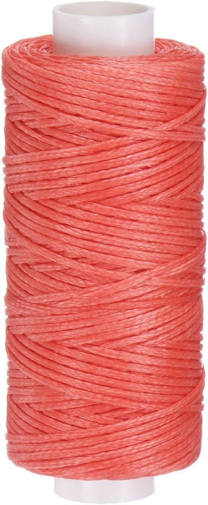 uxcell Leather Sewing Waxed Thread, 55 Yards / 50m 0.8mm 150D Flat Polyester by uxcell