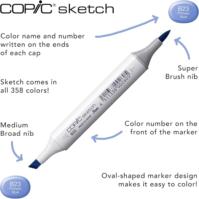 Copic Sketch, Alcohol-based Markers, Color Fusion #2 - Image 4