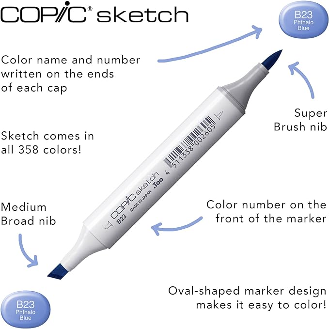 Copic Sketch, Alcohol-based Markers, Color Fusion #4 - Image 4