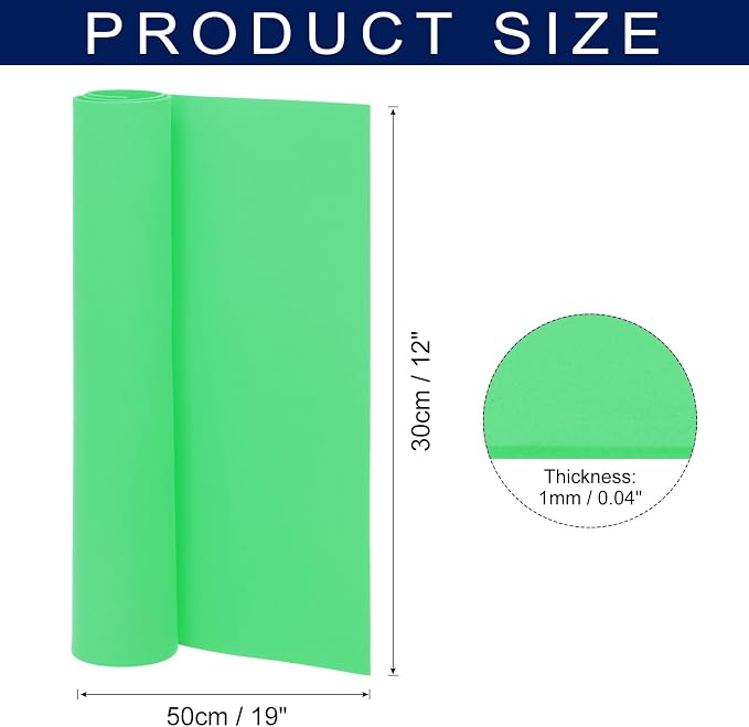 MECCANIXITY Foam Sheets Crafts 19x12 Inch 1mm EVA Craft Foam Paper Foam Sheets - Image 2