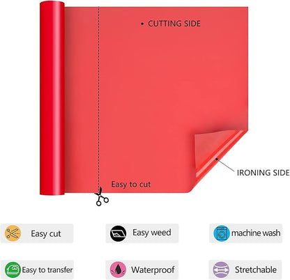 HTV Iron on Vinyl 12Inch by 25ft Roll Heat Transfer Vinyl - Image 2