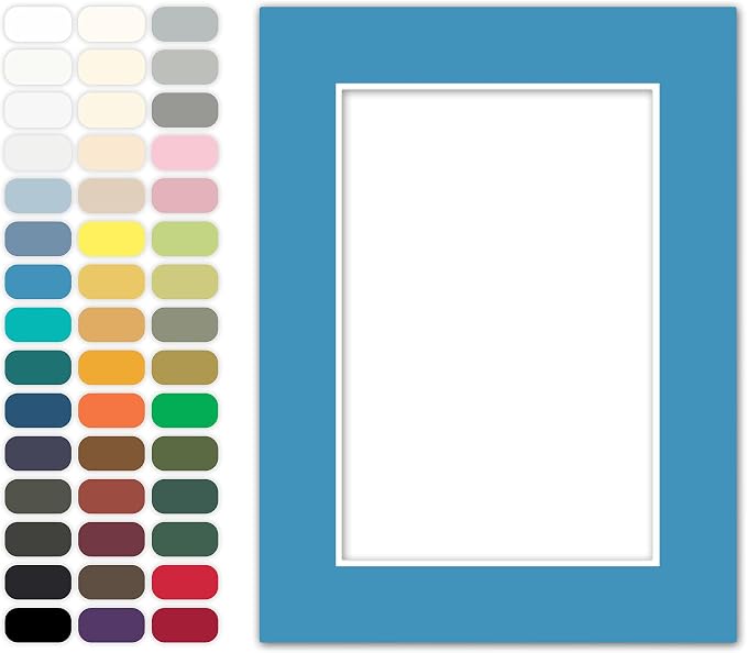 Poster Master Bay Blue Matboard – 4-Ply Acid-Free Picture Mat Board by PosterMaster