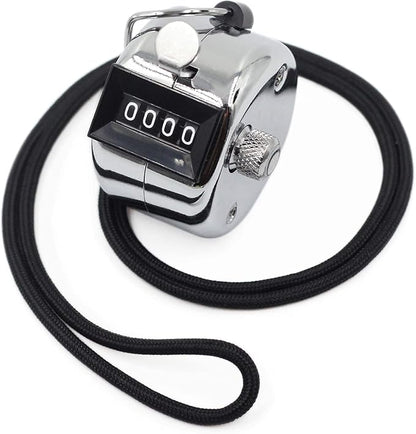 Amble Tally Clicker Counter, Metal Case Mechanical Clicker Digital Handheld by Amble